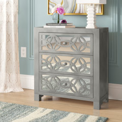 Lela 2 door on sale mirrored accent cabinet